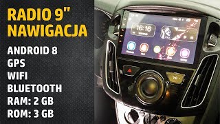 Stacja multimedialna Funrover 9 cali, Android 8, nawigacja, radio - Ford Focus Mk3, aliexpress