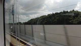 Narita sky access成田スカイアクセス 新型スカイライナー新AE形車窓 160km/h走行
