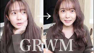 【GRWM】雑談しながらメイクとヘアーをのんびり準備！
