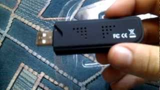RTL R820T SDR DVB-T+DAB+FM Dongle Unboxing -English HD