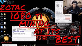 Zotac 1080 ti mining tests!