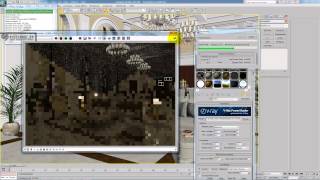 3D Max, визуализация интерьеров - Ночное освещение vray комнаты из курса Grandeur room