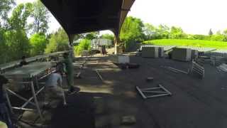 The Cuthbert Amphitheater - Stage Build timelapse 2014