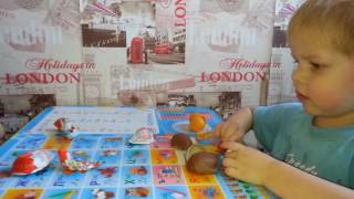 Funny KINDER surprise toys open Веселые КИНДЕРЫ сюрприз игрушки открываем 搞笑亲切的惊奇的玩具