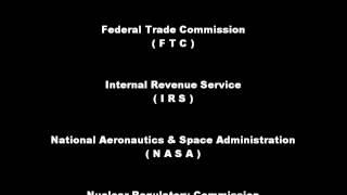 Alphabet Agencies of the US Federal Government