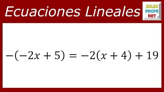 ECUACIONES LINEALES - Ejercicio 6
