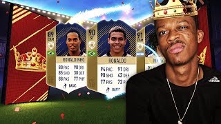 I PACKED ICON RONALDO & RONALDINHO & MARADONA IN THE SAME PACK OPENING - BASE ICON SBC PACKS!!!