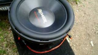 8000watt SPL free air Subwoofer test