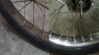 Chrome, enlever oxydation de jante rouillée