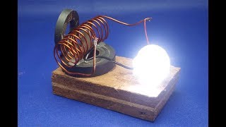 free energy  generator  with  light bulb || simple at home 2018