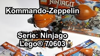 LEGO Kommando-Zeppelin (Ninjago Set 70603 Review deutsch) 4K