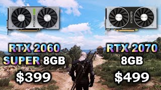 RTX 2060 SUPER vs RTX 2070 | Intel Core i7 9700K | 1080p 1440p 4K Benchmark