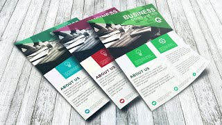 Photoshop tutorial - Business consulting flyer template