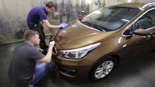 Нанесение жидкого стекла CarTech Pro (Vogelchen)