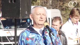 Александр Прокопук поздравляет туляков с Эстафетой Олимпийского огня