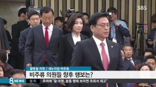 與 원내대표 경선 후폭풍 / SBS
