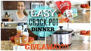 EASY CROCK POT RANCH CHICKEN TACOS | FALL GIVEAWAY