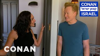 Conan Invites Himself To Gal Gadot's Apartment  - CONAN on TBS