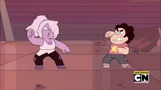 Steven Universe - Steven and Amethyst Battle (Clip) Steven vs Amethyst