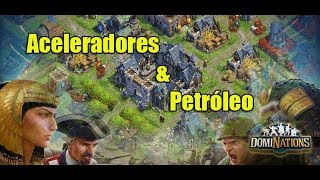 DomiNations Petróleo e Aceleradores a Vontade