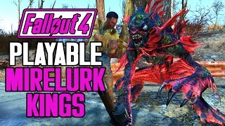 Fallout 4 Playable Mirelurk Kings Mod Showcase! - Nuka-Lurk King, and more!