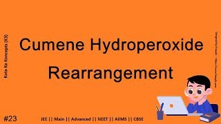 Cumene Hydroperoxide rearrangement || JEE Main || Advanced || NEET || CBSE || In Hindi
