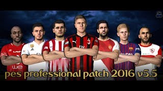 PES PROFESSIONALS PATCH 5.5 PES 2016 DOWNLOAD