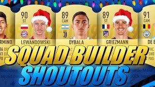 100K/200K/300K/400K/500K HYBRID SQUAD BUILDER SHOUTOUTS CHRISTMAS SPECIAL FIFA 19 ULTIMATE TEAM