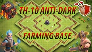Clash of Clans | BEST TH10 Anti-Dark Farming Base w/ NEW BOMB TOWERS | TESTED! [2017] #1
