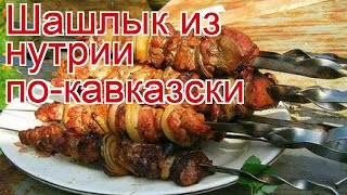 Рецепты из нутрии - как приготовить нутрию пошаговый рецепт - Шашлык из нутрии по-кавказски