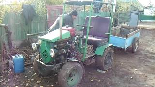 Самодельный минитрактор с двигателем УД-2. Часть 2. Homemade mini-tractor with UD-2 engine. Part 2.