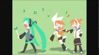 【初音ミク、鏡音リン、鏡音レン】美しく青きドナウ-合唱曲です。