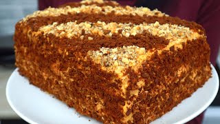 Торт Спартак без раскатки коржей! 30 мин Шоколадный медовик | Кулинарим с Таней