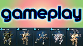 War Robots  Natasha Patton Fujin Lancelot Gameplay