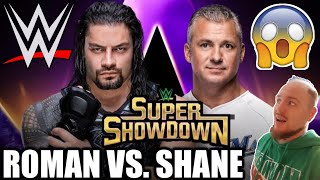 ROMAN REIGNS VS. SHANE MCMAHON WWE SUPER SHOWDOWN FULL MATCH! WWE 2K19 SIMULATION!