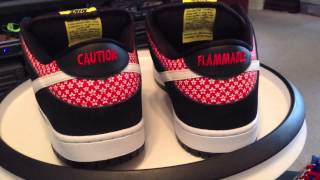 @Nike Dunk Low Pro Premium SB QS - Firecracker - Black / Challenge Red / White - Thanks @akaTrent