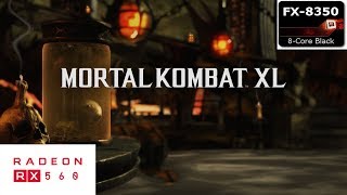 Mortal Kombat XL Gameplay on AMD FX 8350/RX 560 4GB (1080P FRAME RATE TEST)