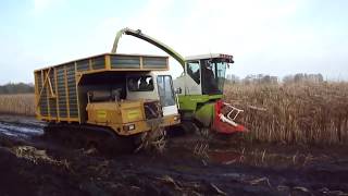 Tractor Stuck in Mud Hay Bale Handling Agriculture Equipment Mega Machines Reaper Harvester