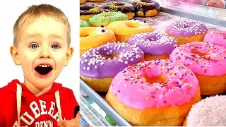 Поехали на АВТОМОЙКУ а наелись ПОНЧИКОВ! Приключения в Одессе и супер пончики Видео для детей Вкусно