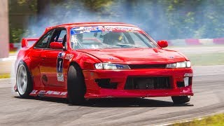 We sneak drift cars onto a kart track and have a blast!