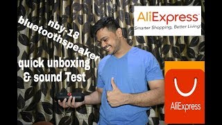 Nby-18 Speaker - REVIEW,quick unboxing quick test,