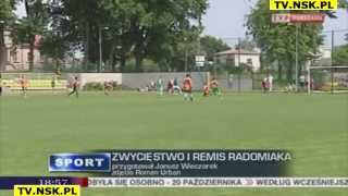 tv.nsk.pl 2013-07-06 sparing Radomiak Radom - MKS Świt Nowy Dwór Mazowiecki 2-0 bramki
