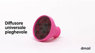 Diffusore universale pieghevole in silicone per asciugacapelli
