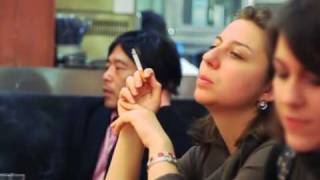 Candid Smoking Woman