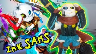 Лепим Инка Cанаса. История андертейл Инк Санс против Чары | Undertale Ink Sans