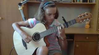 (The Beatles) Hey Jude - Alina Vlasova fingerstyle guitar cover