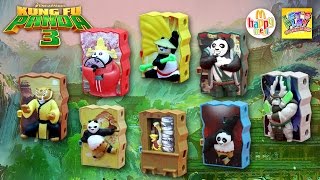 2016 Kung Fu Panda 3 McDonald's Happy Meal Complete Set of 8 Toys