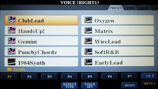 Yamaha PSR-S970 Voice Patch Demos P6: Synth & Choir