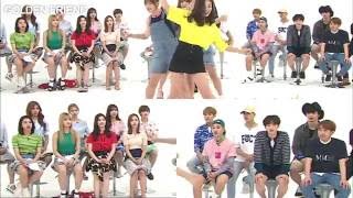 TWICE BTOB GOT7 Reaction To GFRIEND's NAVILLERA 2x Speed || Weekly Idol 5th Anniversary