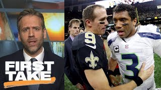 Max says Russell Wilson is better than Drew Brees | First Take | ESPN